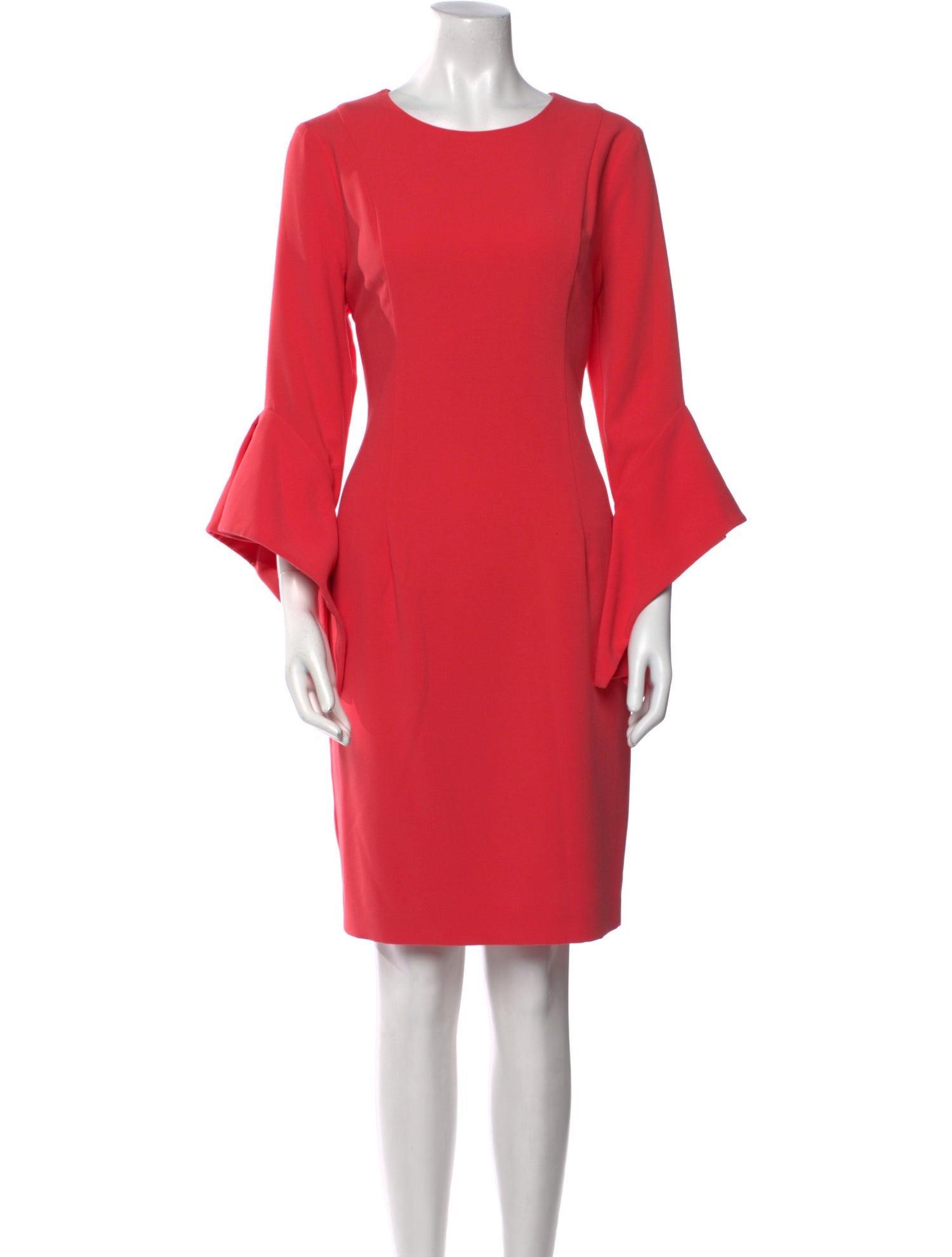 Black Halo Crew Neck Knee-Length Dress