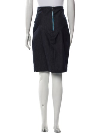 Black Halo Nylon Knee-Length Skirt