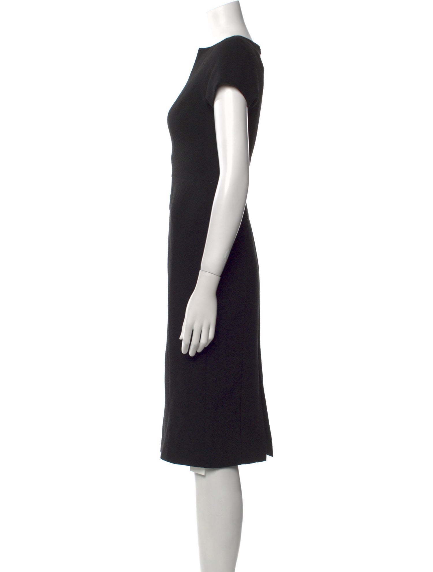 Black Halo V-Neck Knee-Length Dress