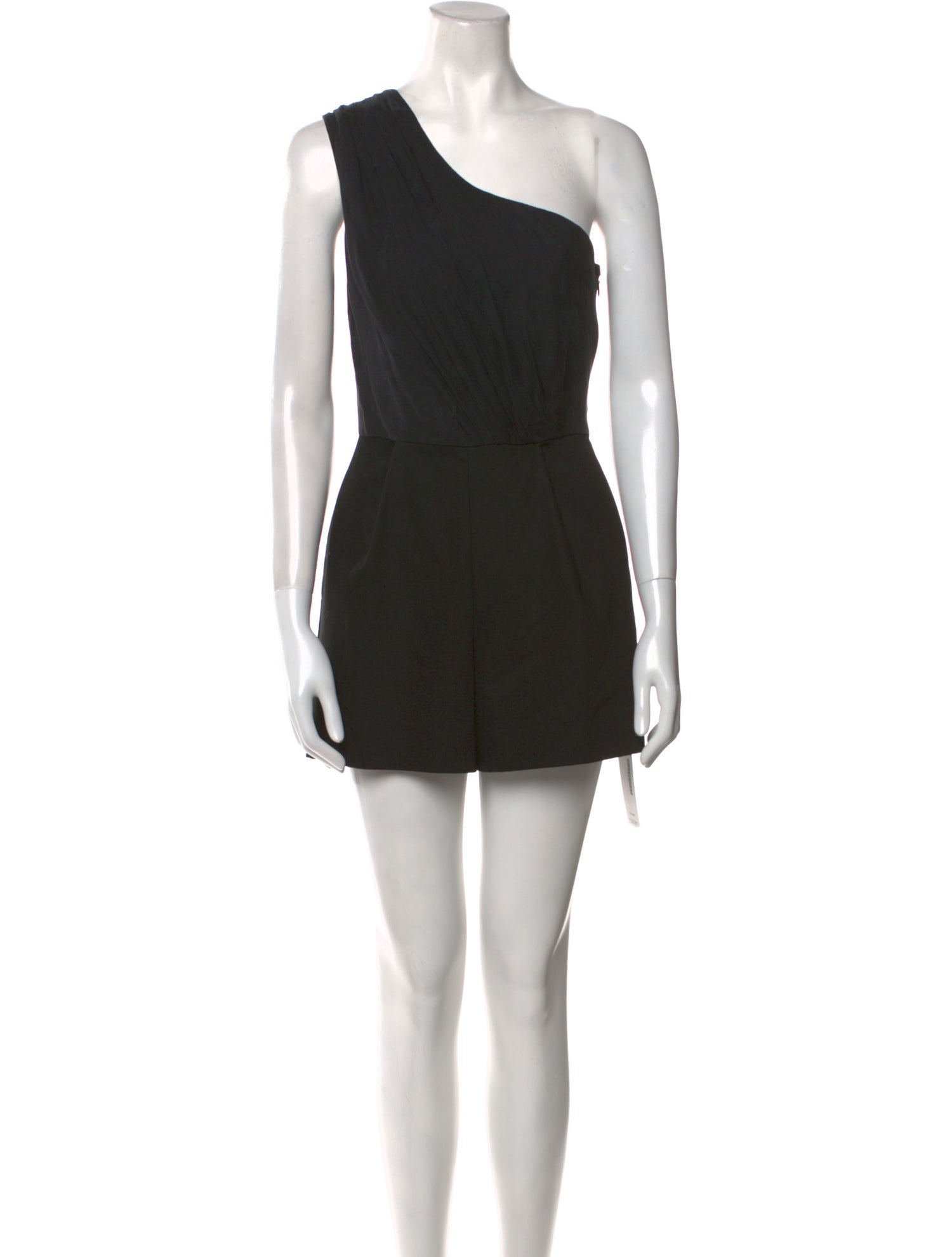 Black Halo One-Shoulder Romper