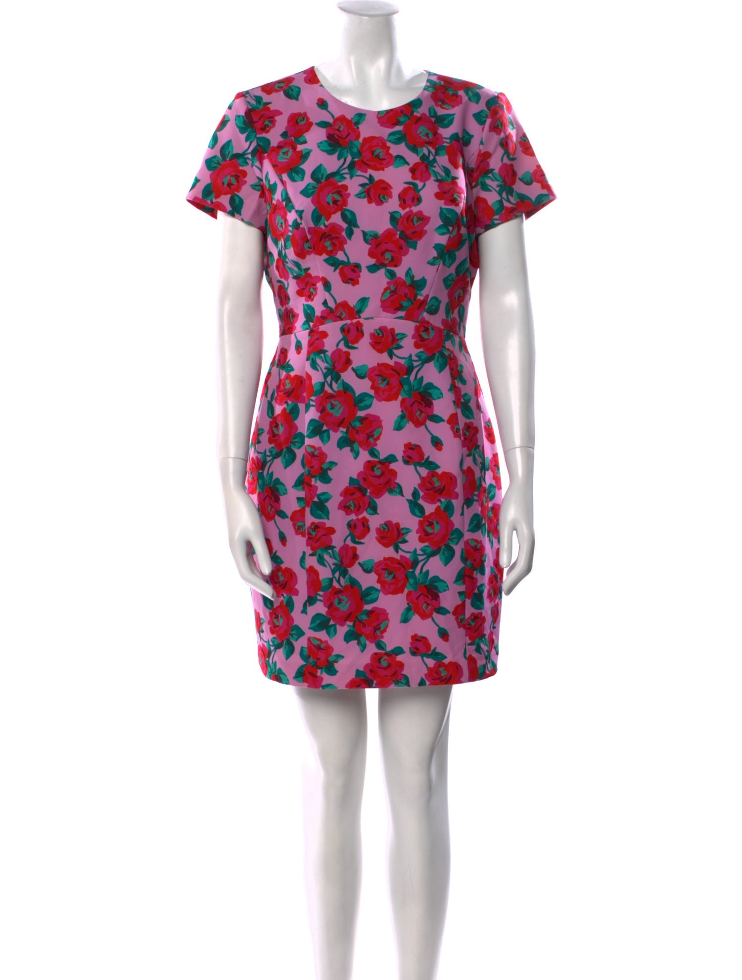 Black Halo Floral Print Mini Dress