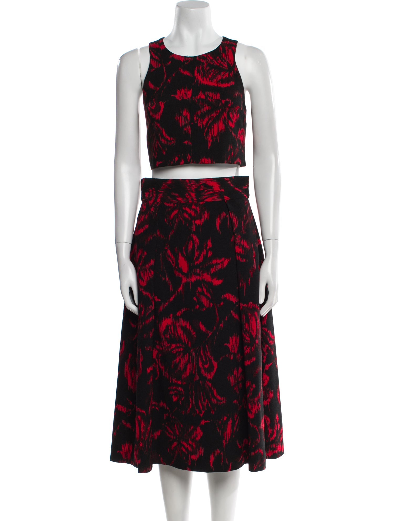 Black Halo Printed Skirt Set