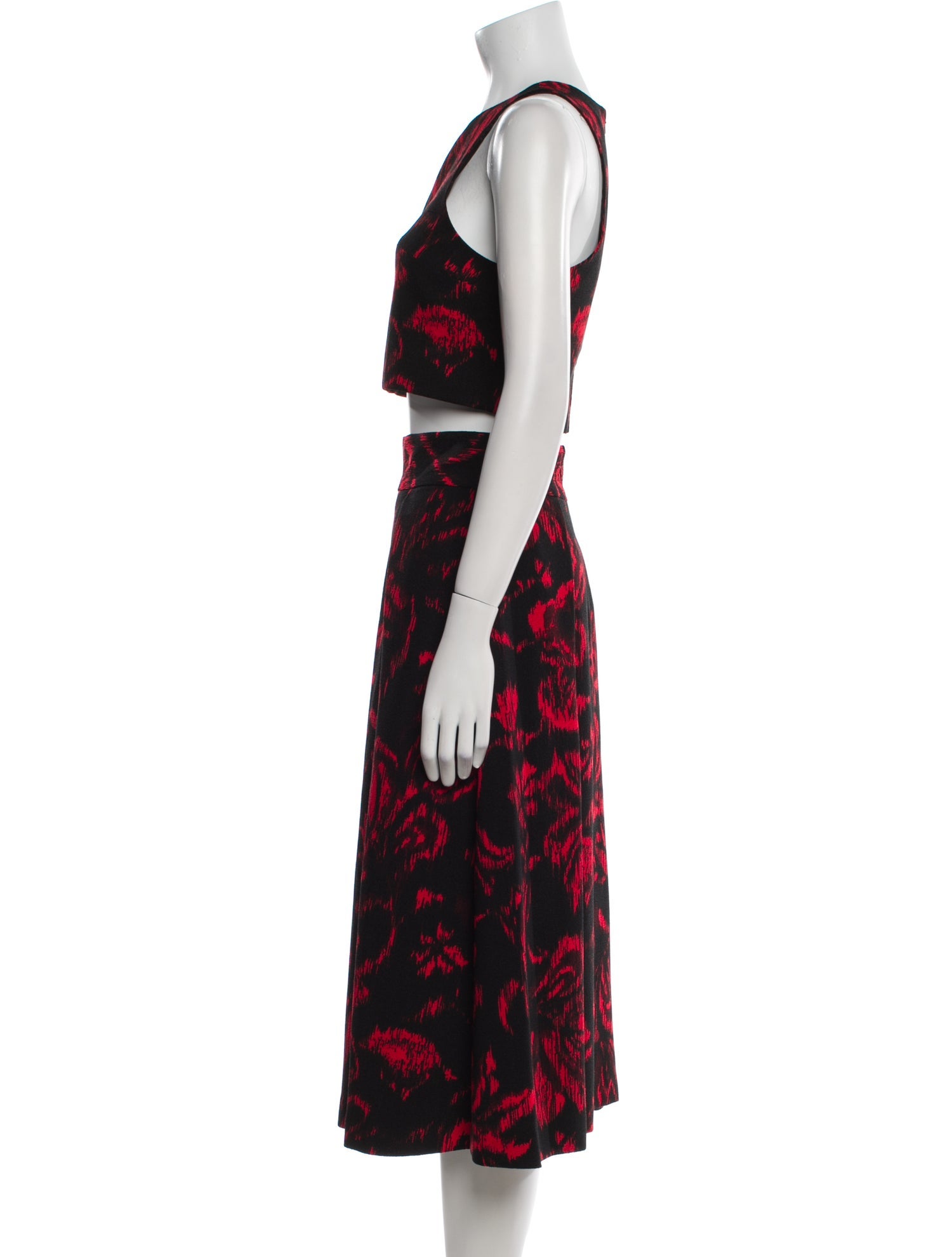 Black Halo Printed Skirt Set