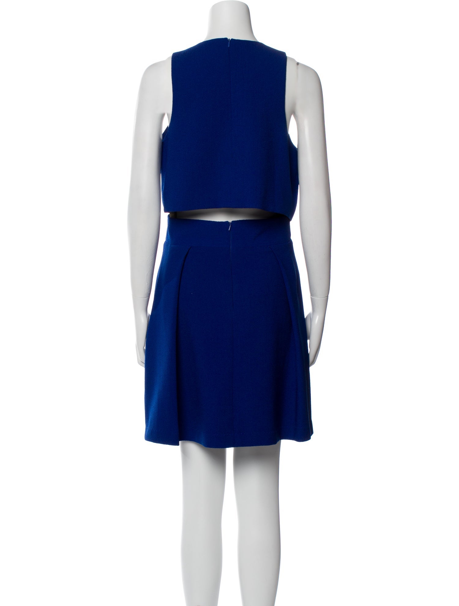 Black Halo Pleated Accents Skirt Set