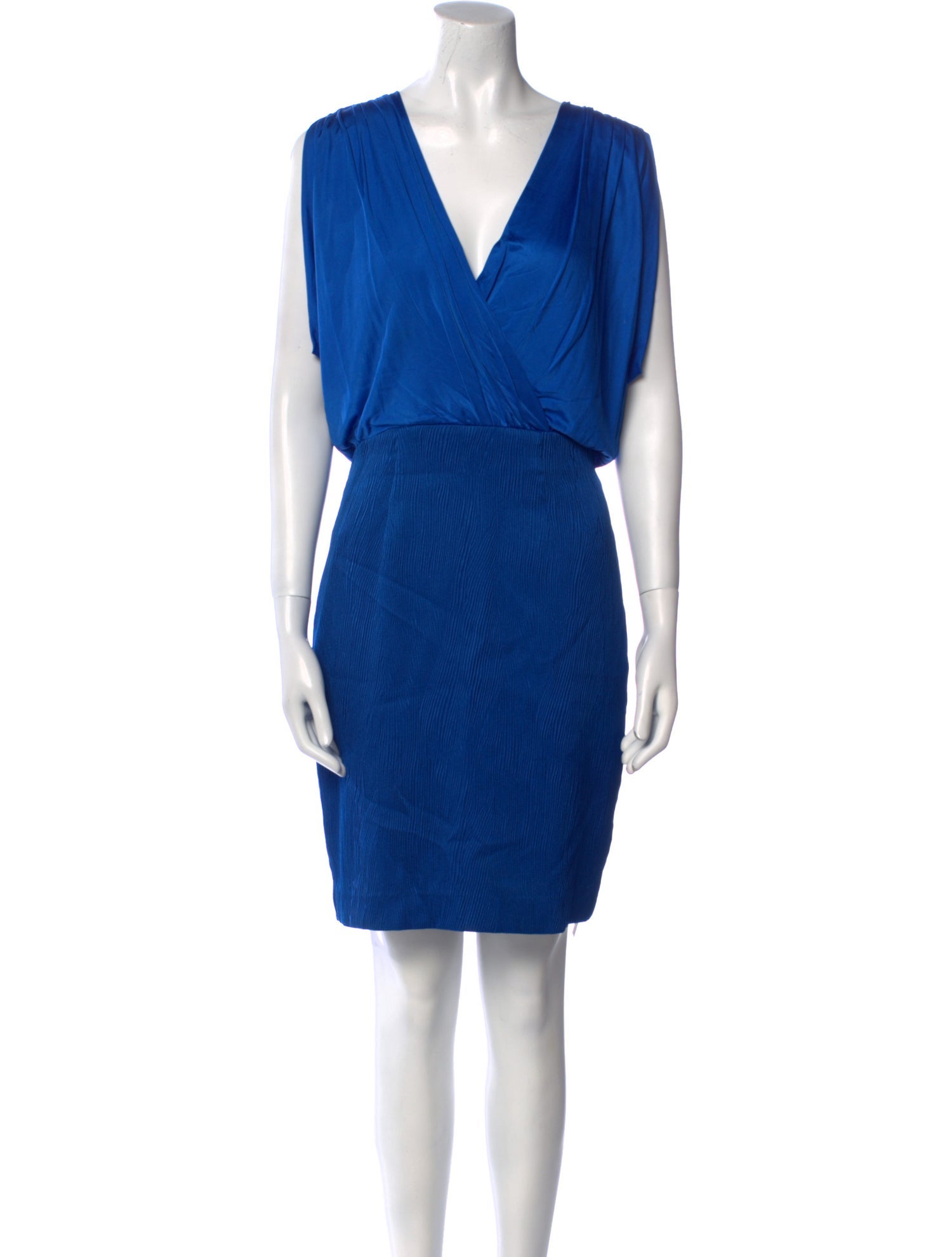 Black Halo V-Neck Mini Dress