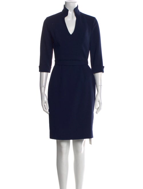 Black Halo V-Neck Knee-Length Dress