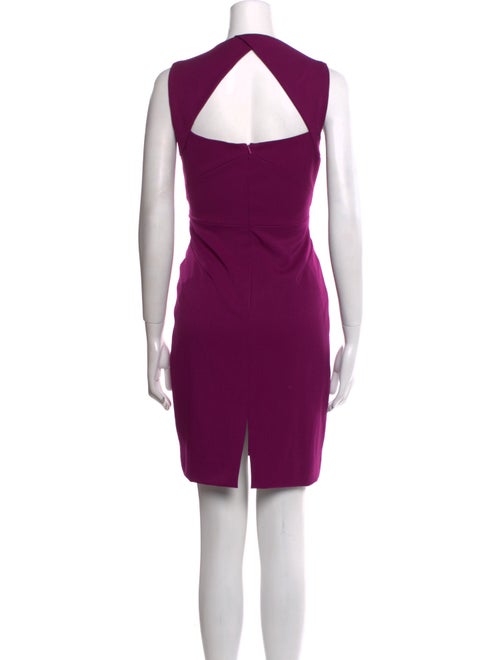 Black Halo V-Neck Mini Dress