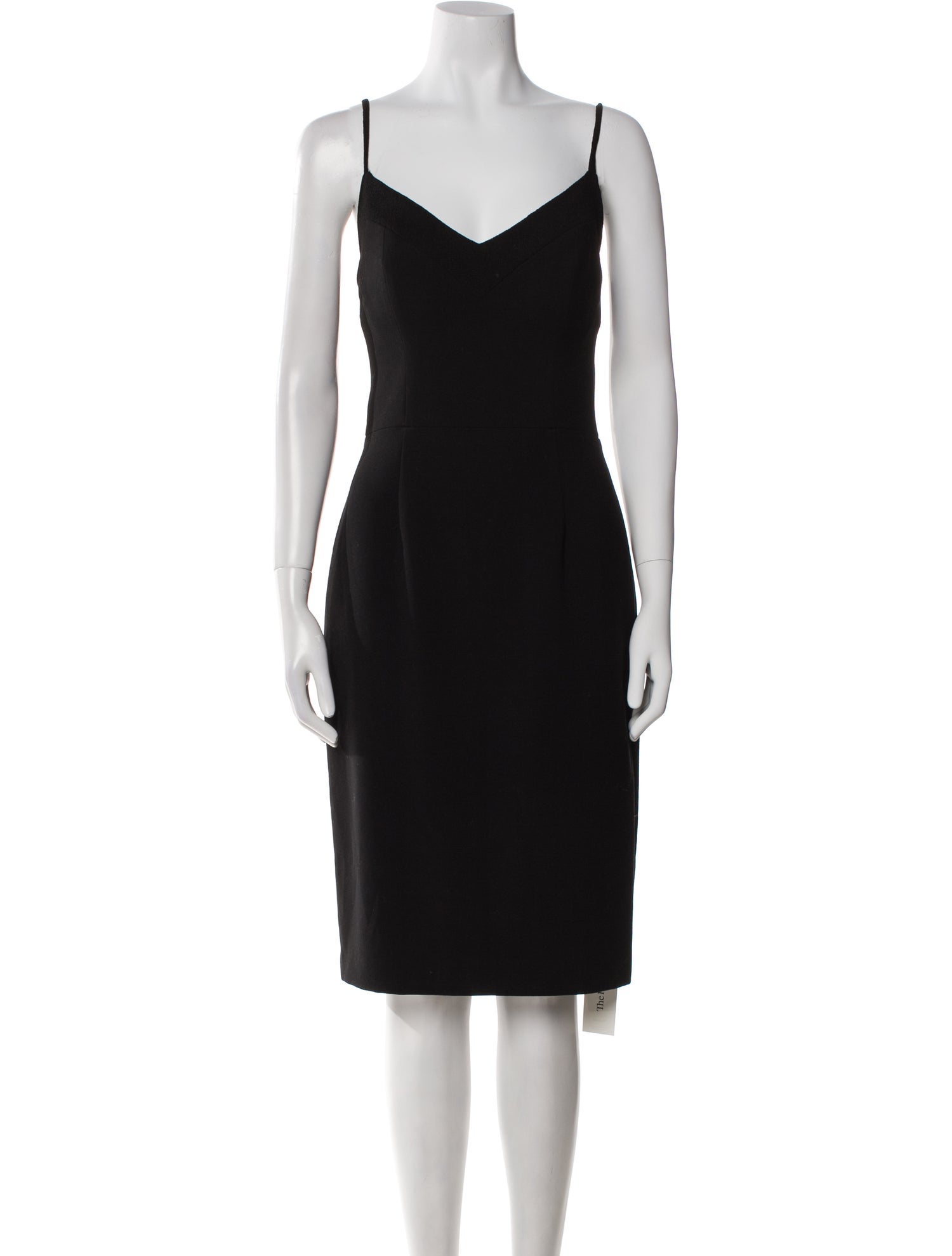 Black Halo V-Neck Knee-Length Dress