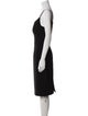 Black Halo V-Neck Knee-Length Dress