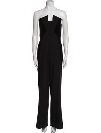Black Halo Strapless Jumpsuit