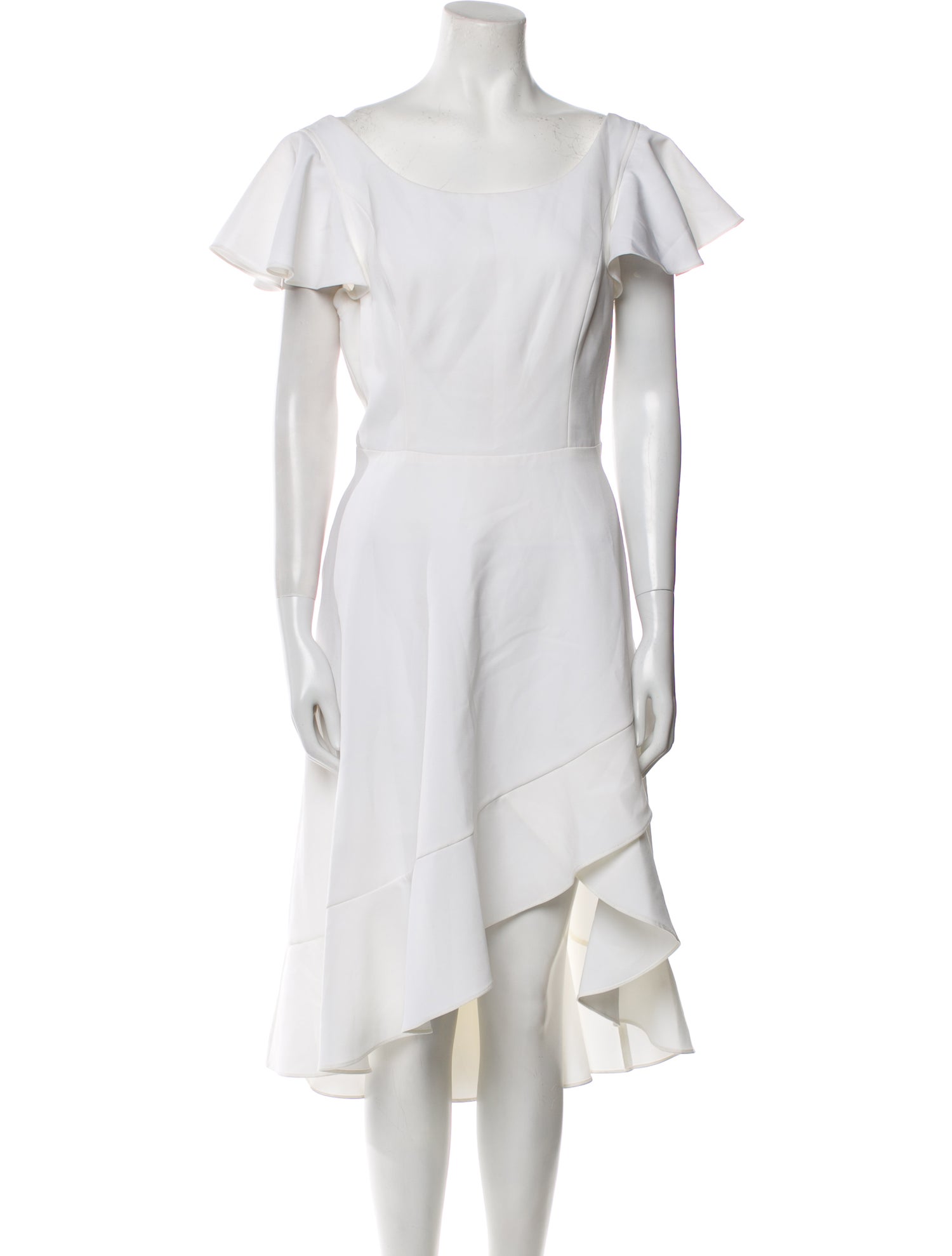 Black Halo Scoop Neck Midi Length Dress