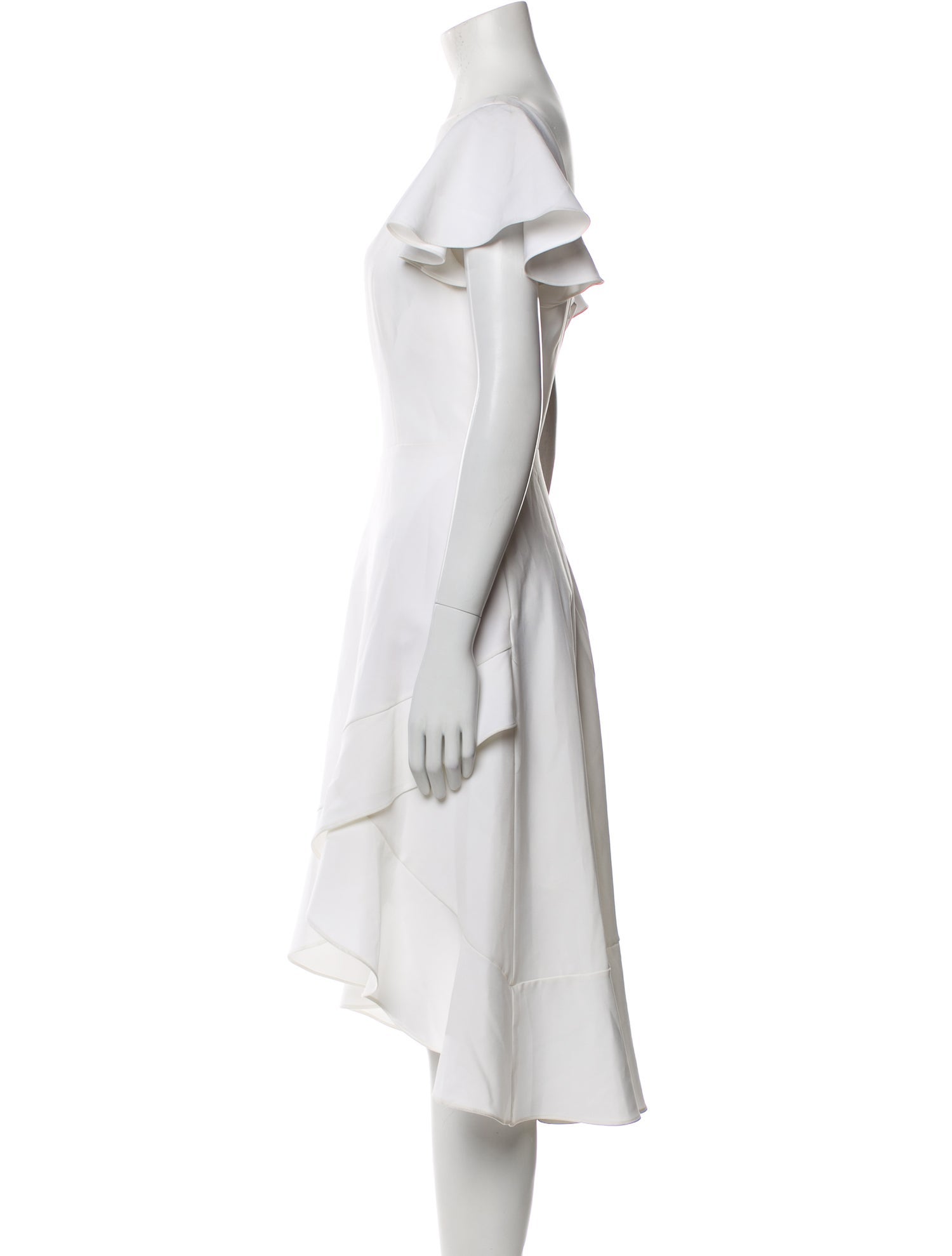 Black Halo Scoop Neck Midi Length Dress