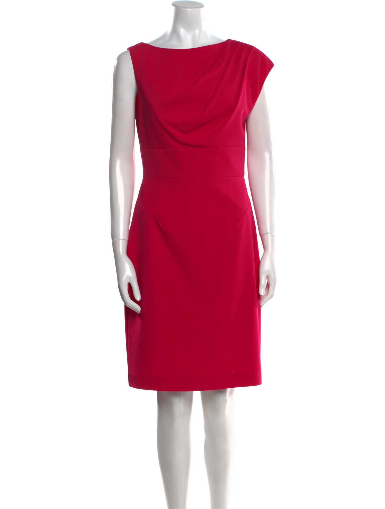 Black Halo Bateau Neckline Mini Dress