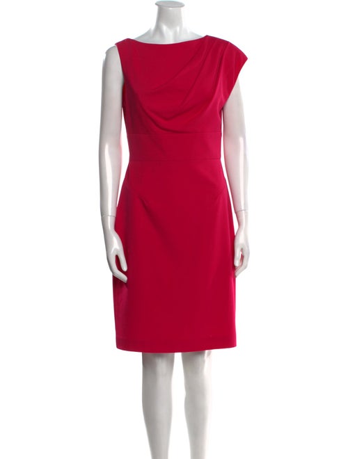 Black Halo Bateau Neckline Mini Dress