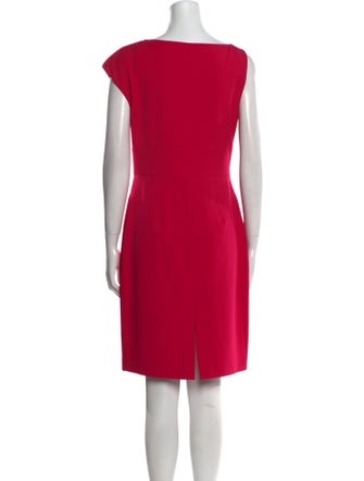 Black Halo Bateau Neckline Mini Dress