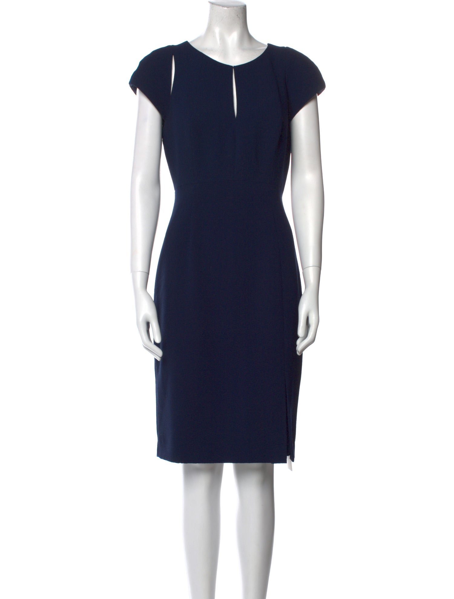 Black Halo V-Neck Knee-Length Dress