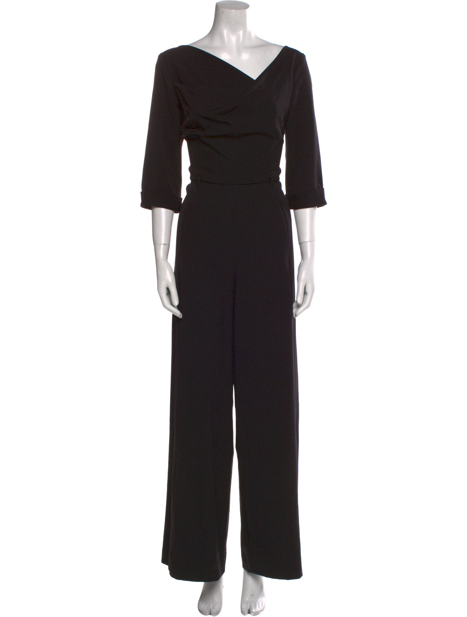 Black Halo V-Neck Jumpsuit