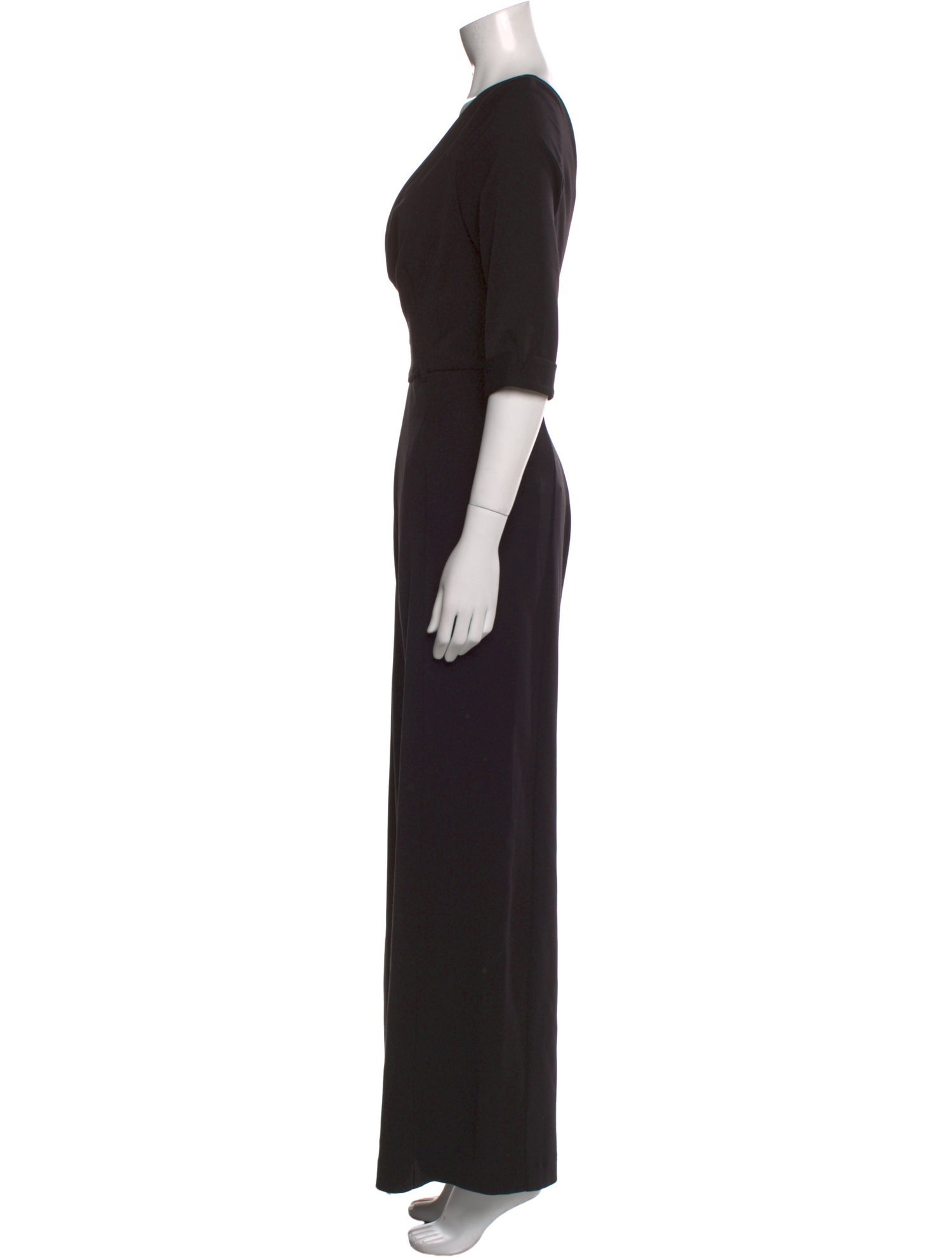 Black Halo V-Neck Jumpsuit