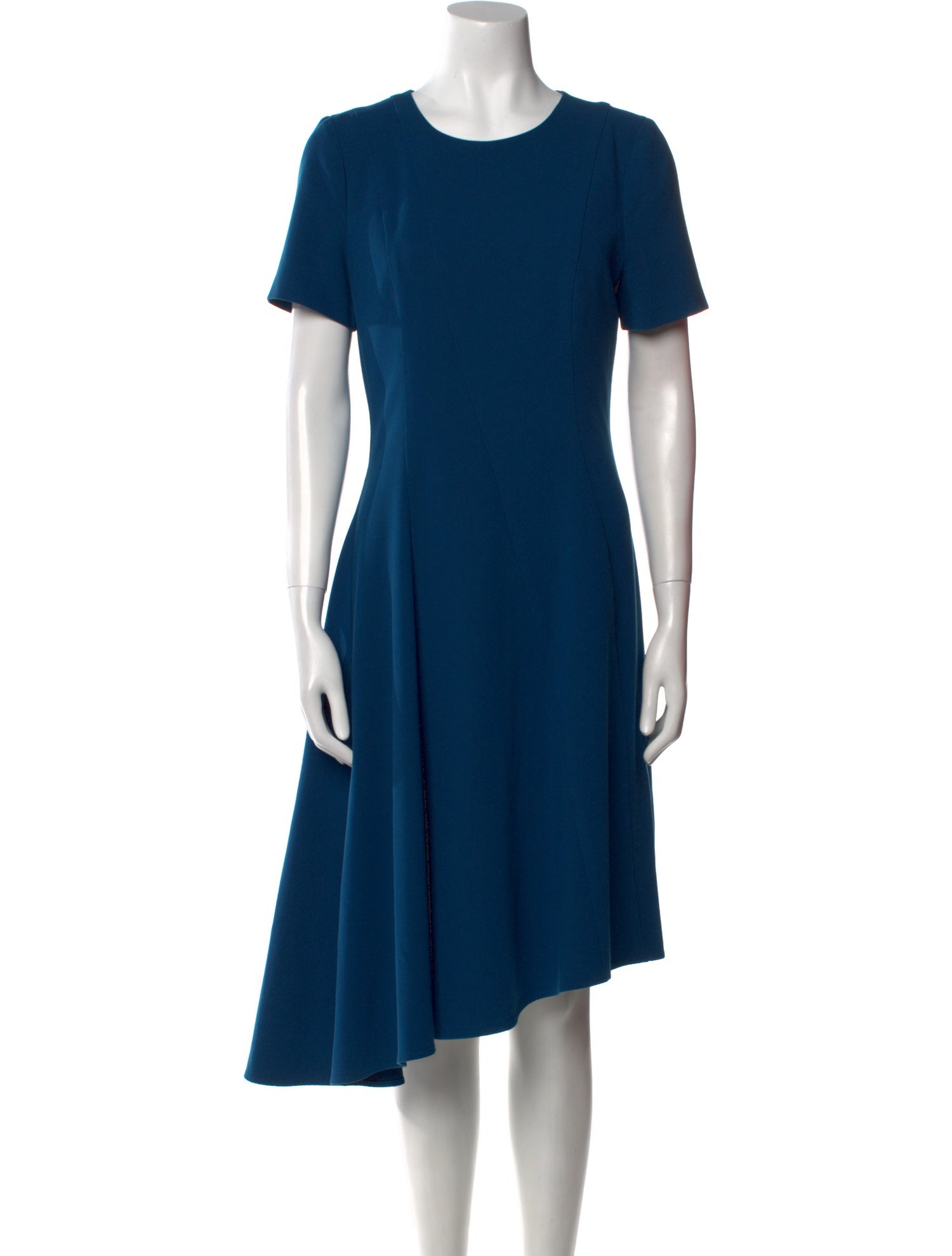 Black Halo Crew Neck Knee-Length Dress