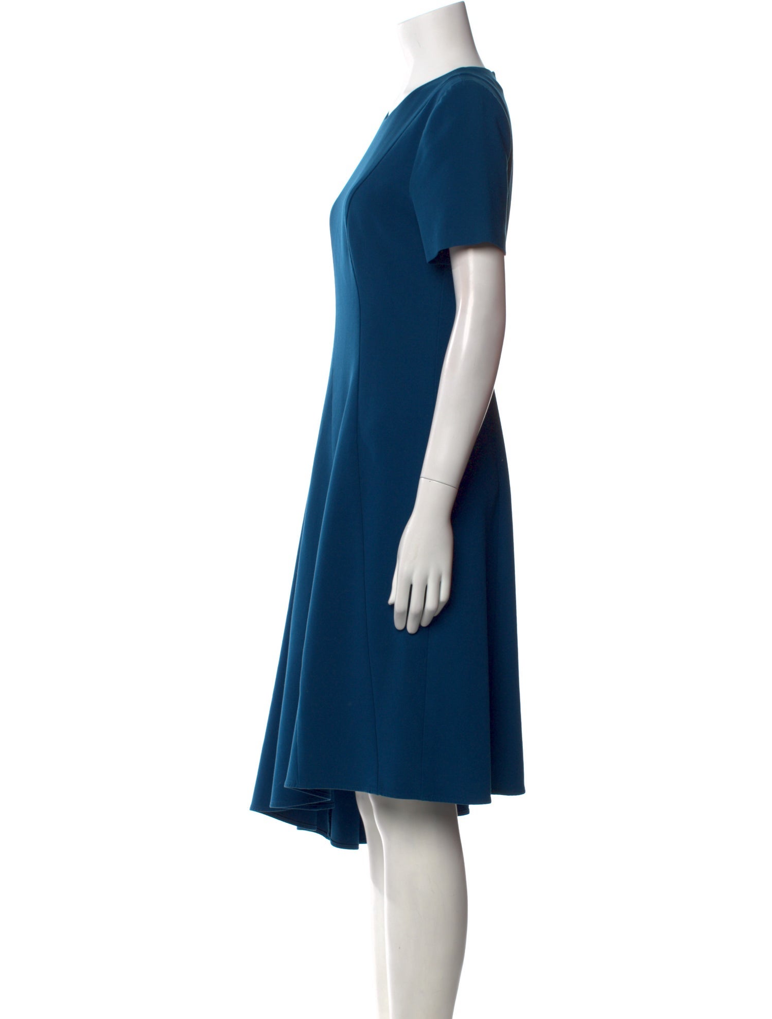 Black Halo Crew Neck Knee-Length Dress