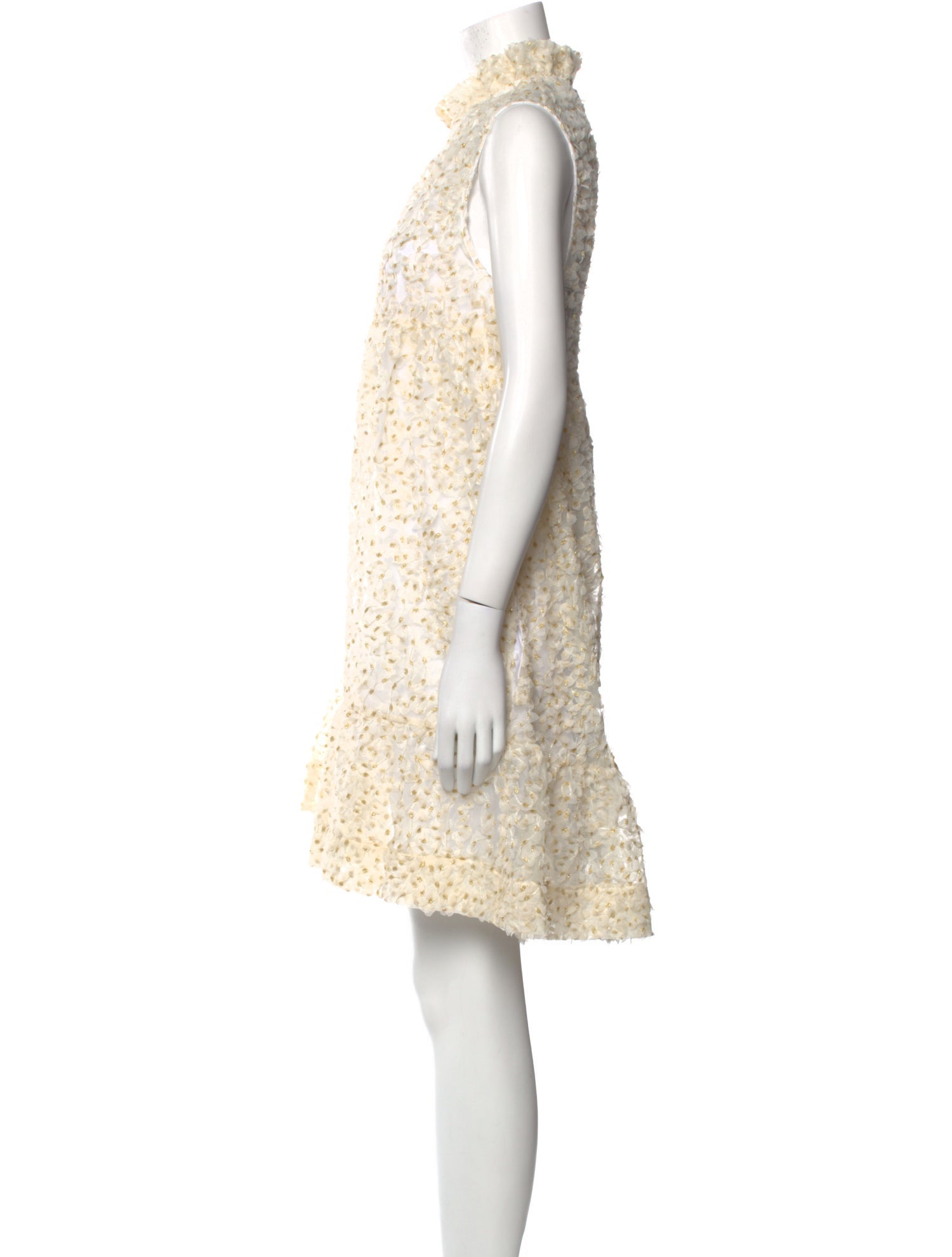 Black Halo Lace Pattern Mini Dress w/ Tags