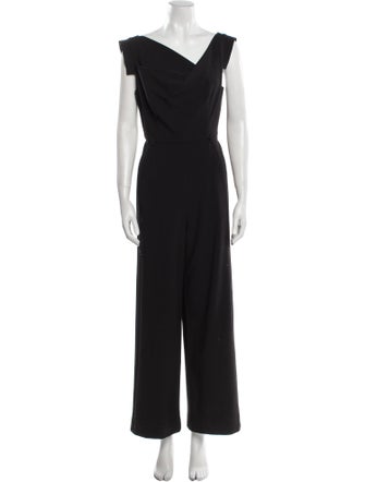 Black Halo V-Neck Jumpsuit