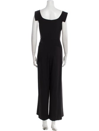 Black Halo V-Neck Jumpsuit
