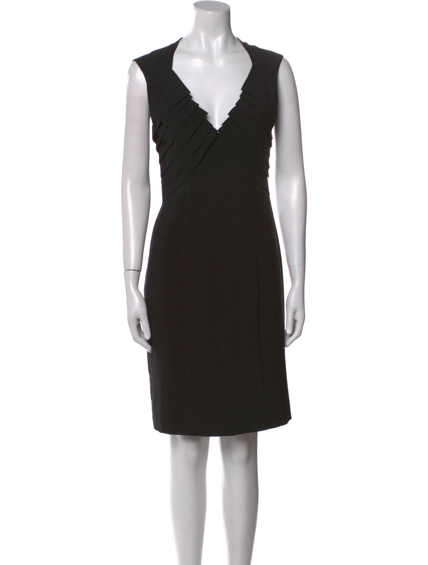 Black Halo V-Neck Knee-Length Dress