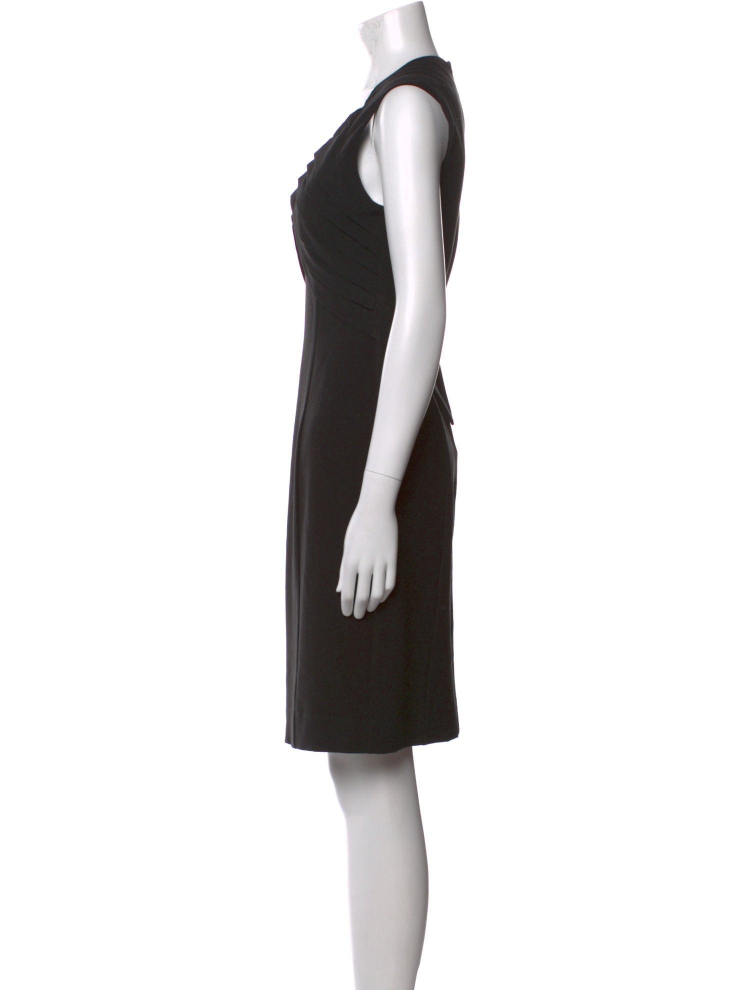 Black Halo V-Neck Knee-Length Dress