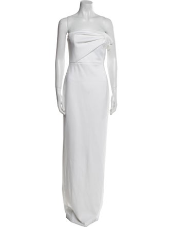 Black Halo One-Shoulder Long Dress