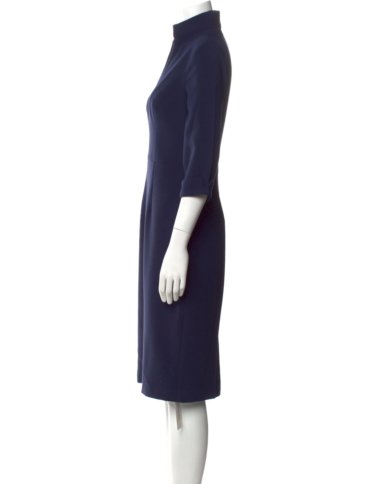 Black Halo V-Neck Midi Length Dress