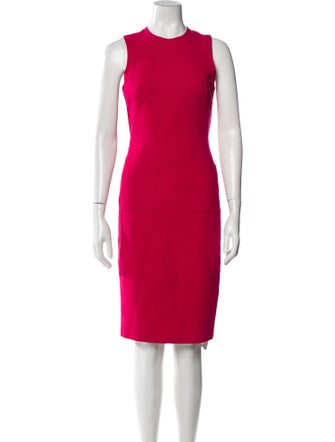 Black Halo Linen Knee-Length Dress