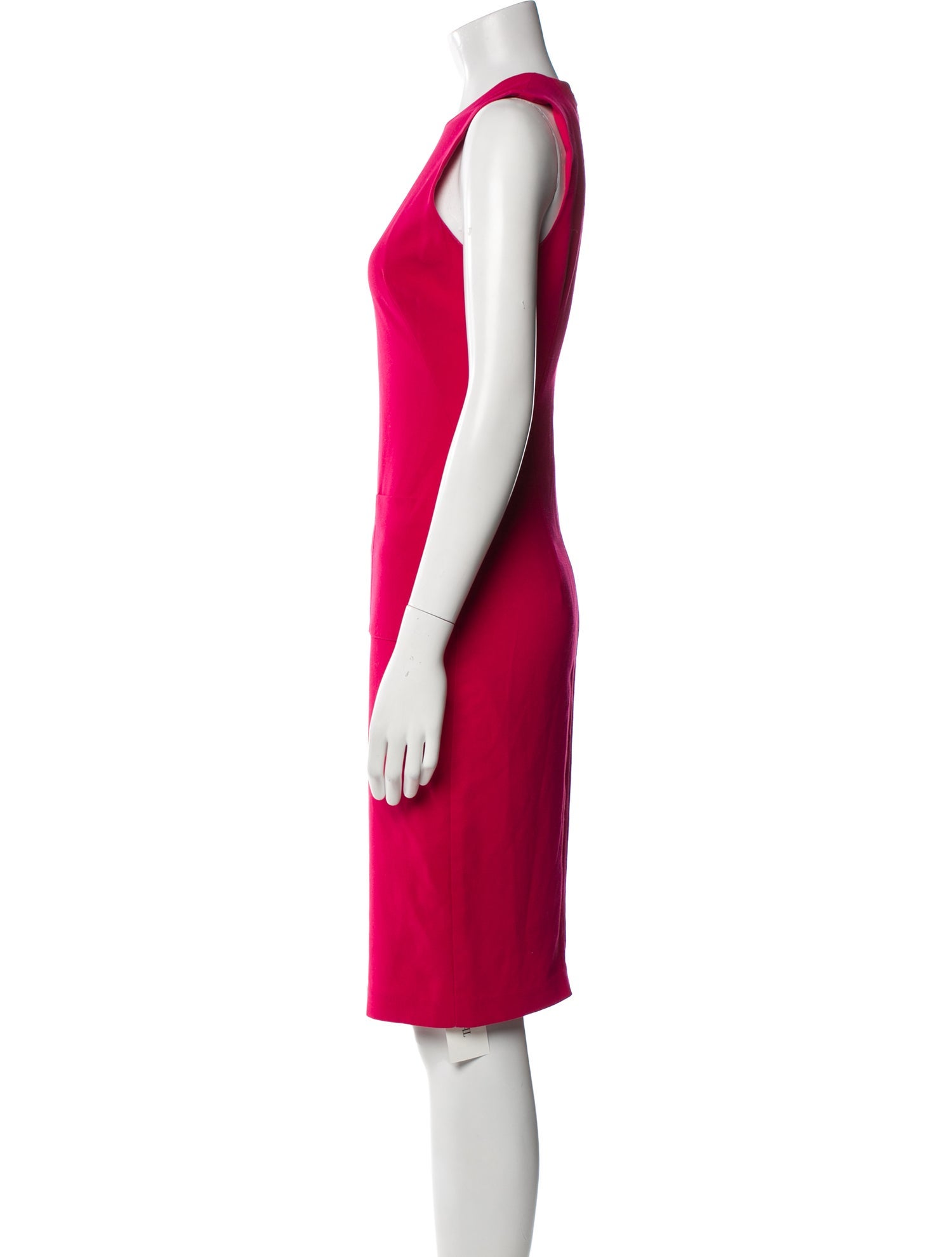 Black Halo Linen Knee-Length Dress