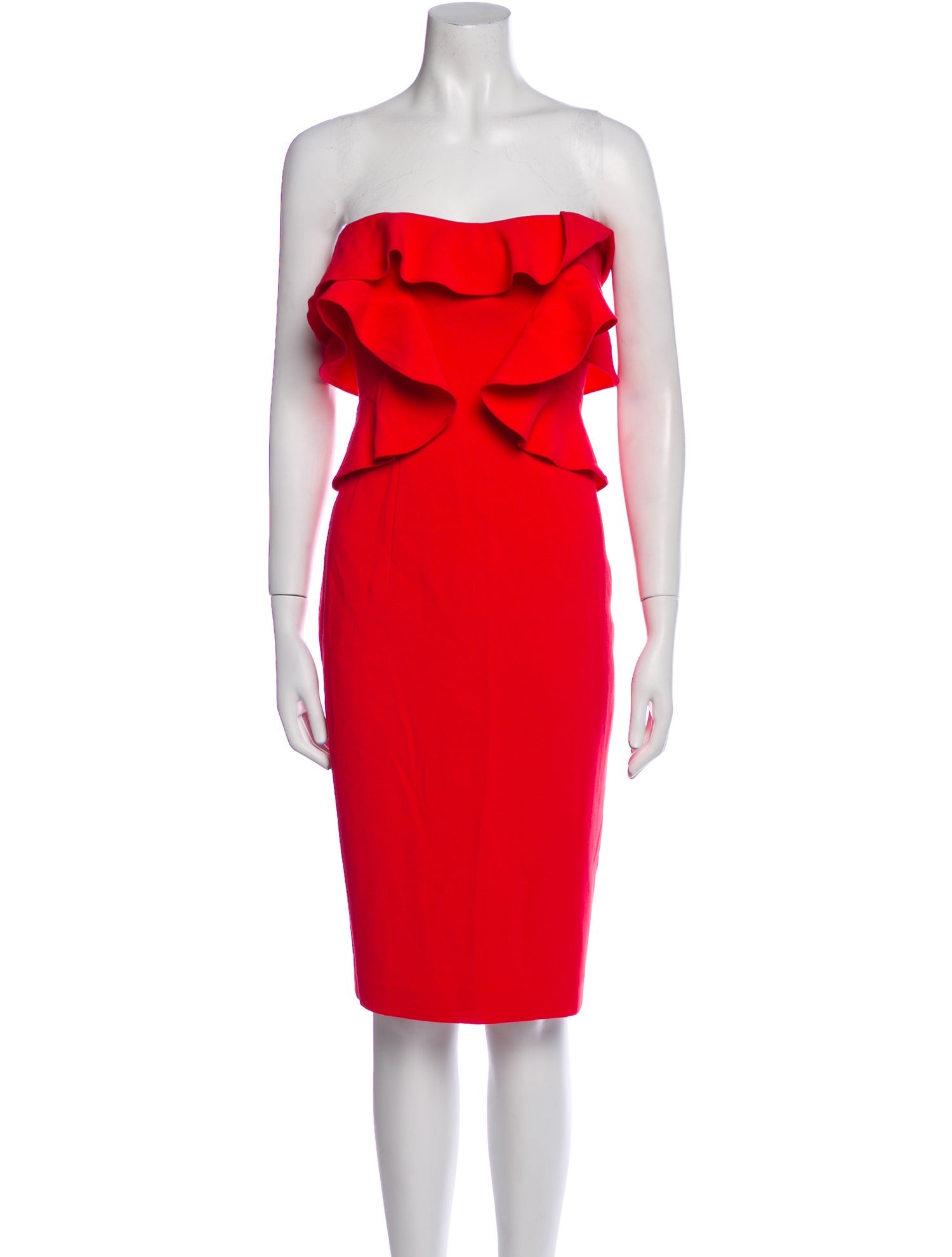 Black Halo Strapless Mini Dress