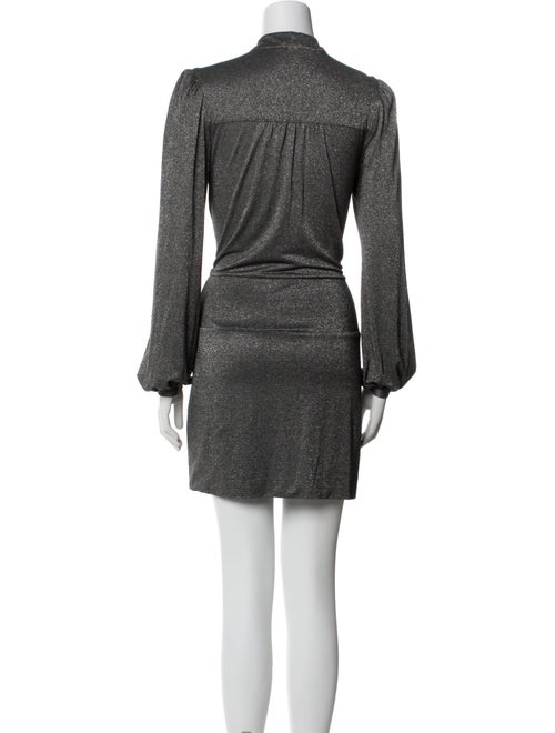 Black Halo V-Neck Mini Dress