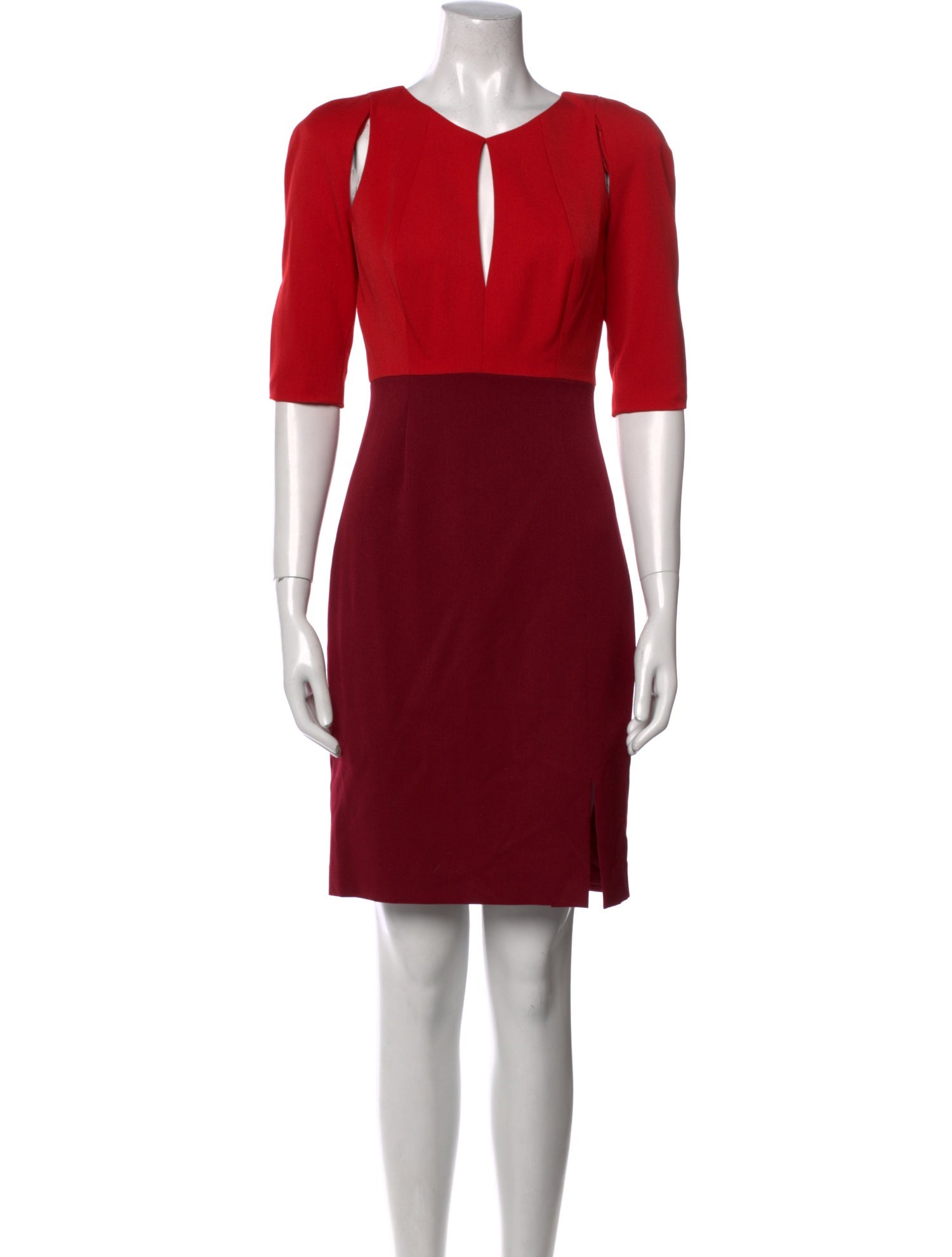 Black Halo V-Neck Mini Dress