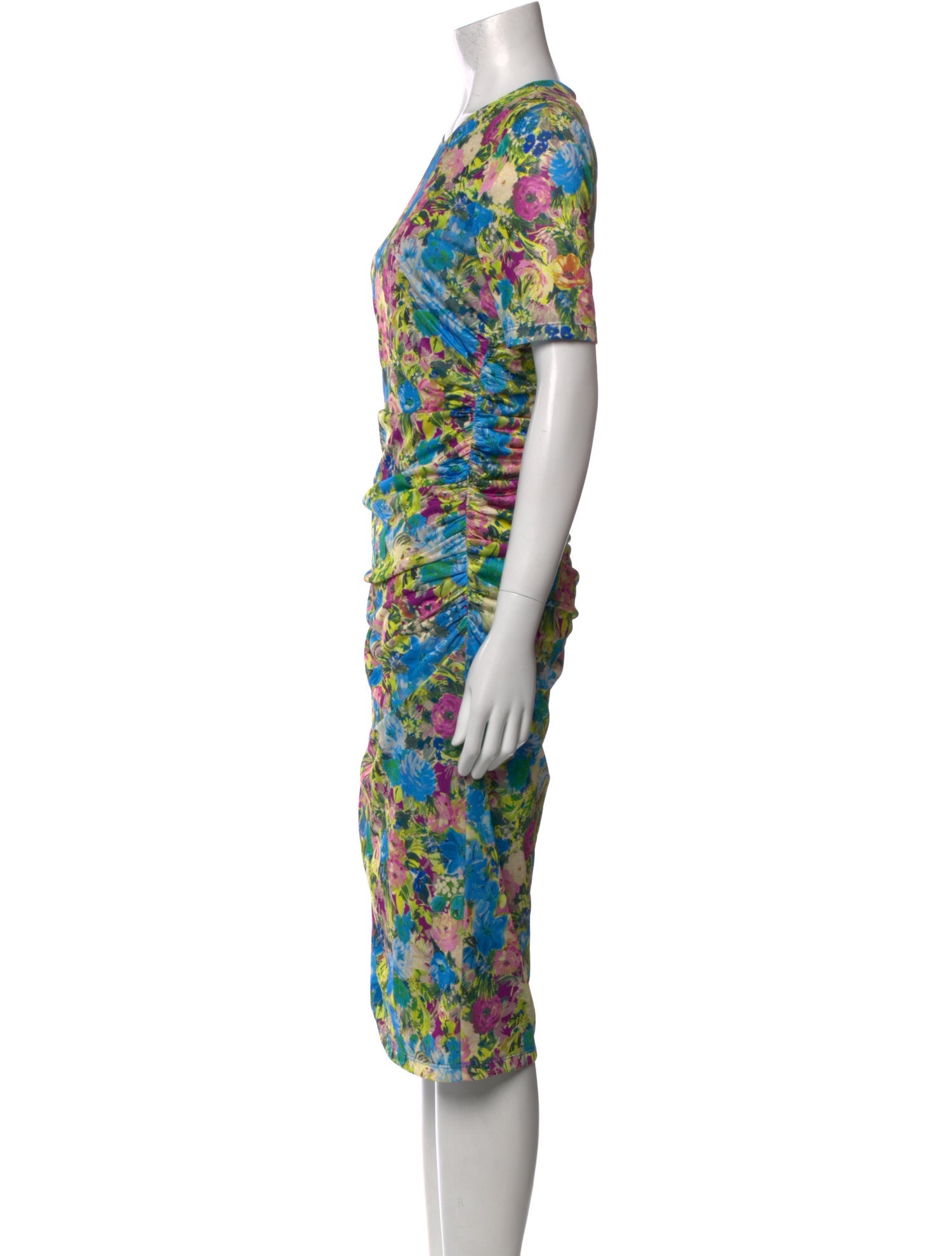 Black Halo Floral Print Midi Length Dress w/ Tags