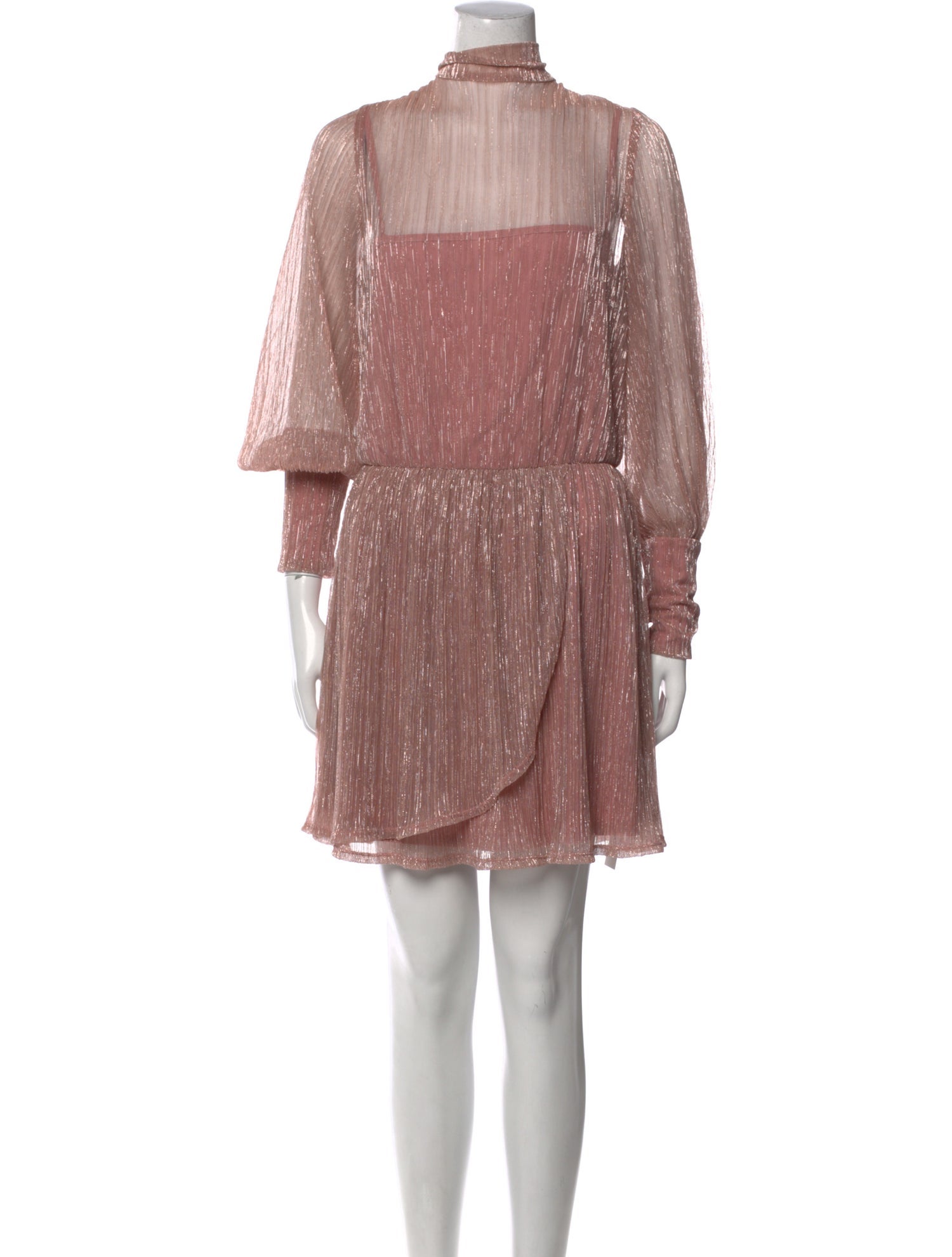 Black Halo Mock Neck Mini Dress w/ Tags