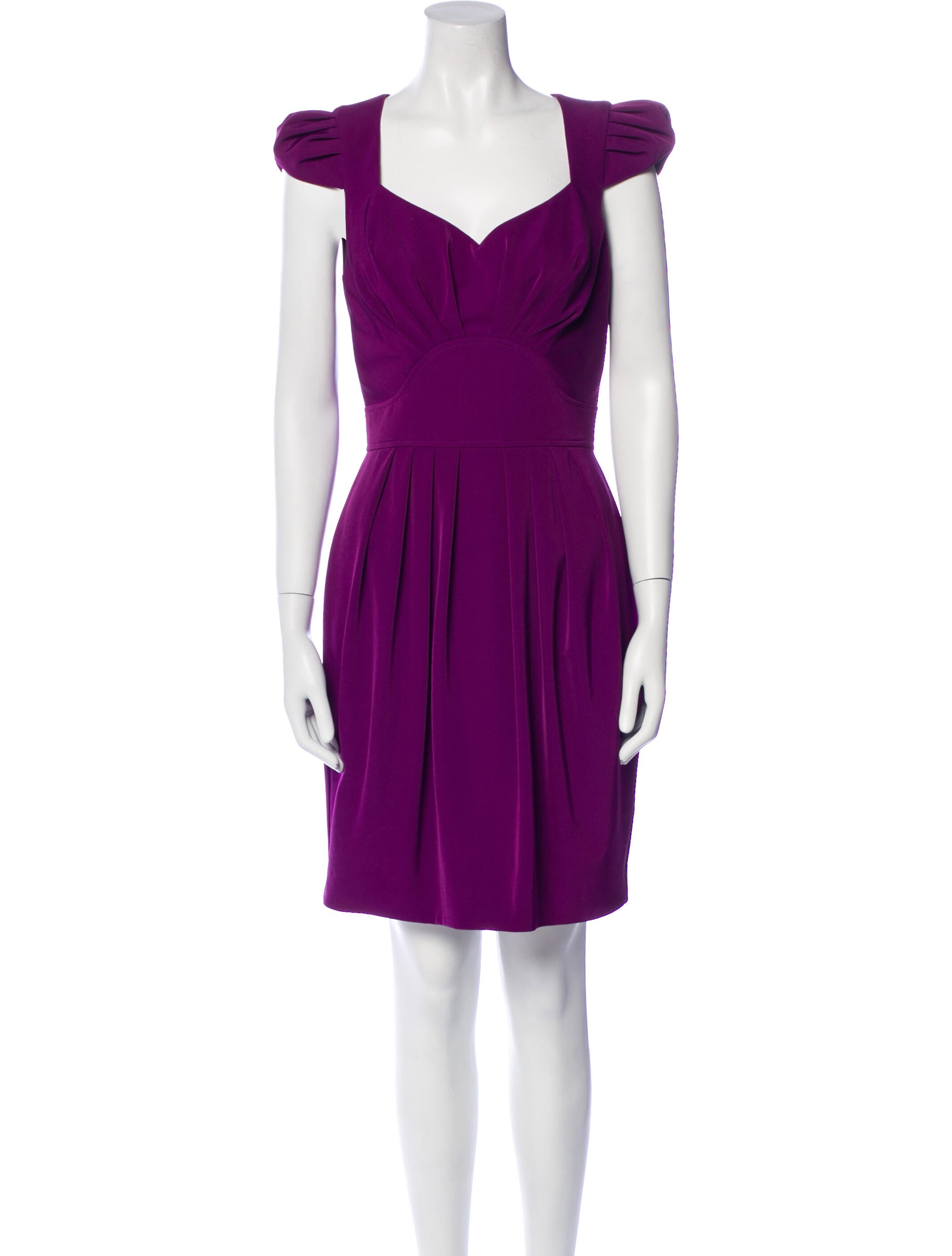 Black Halo V-Neck Mini Dress