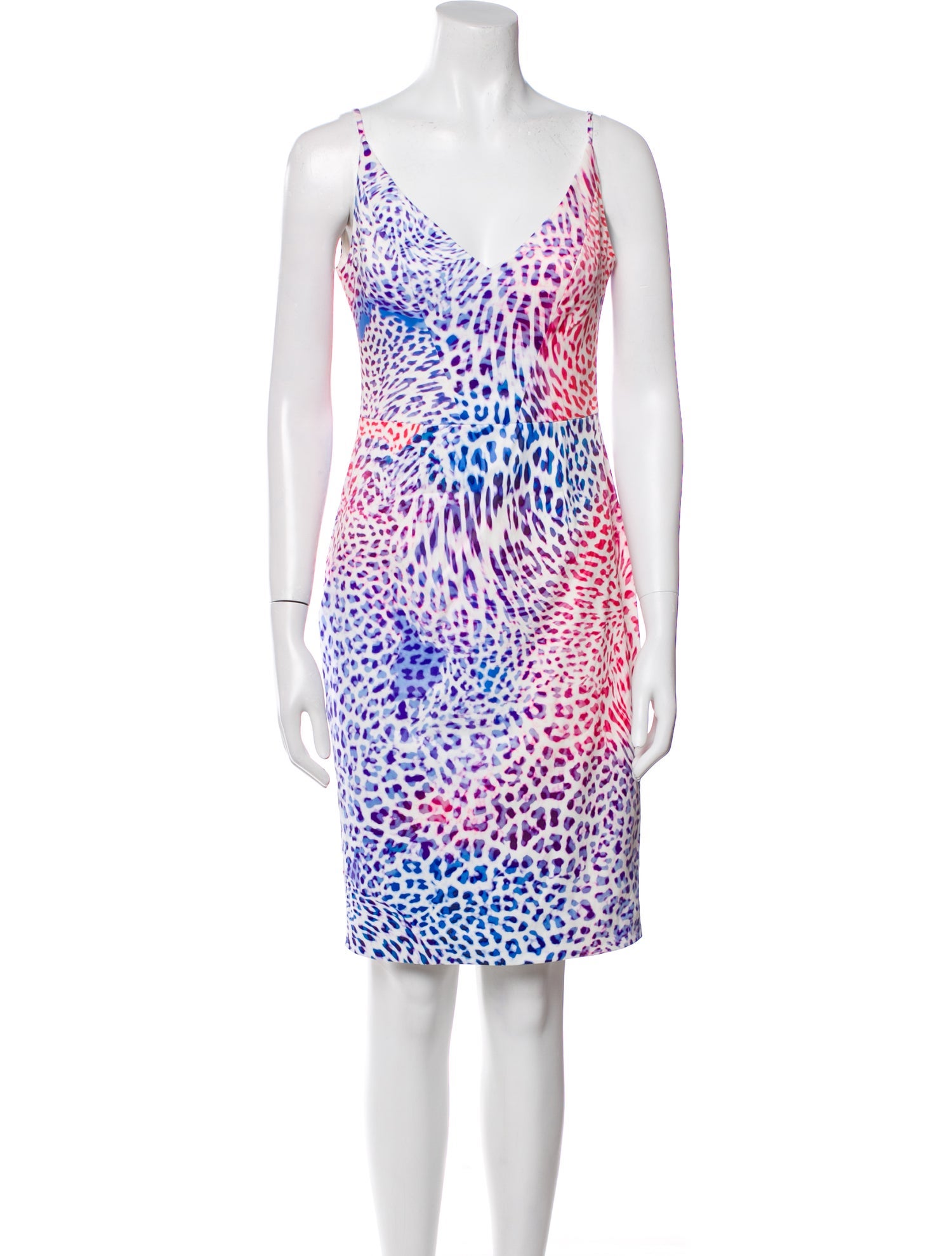 Black Halo Animal Print Knee-Length Dress