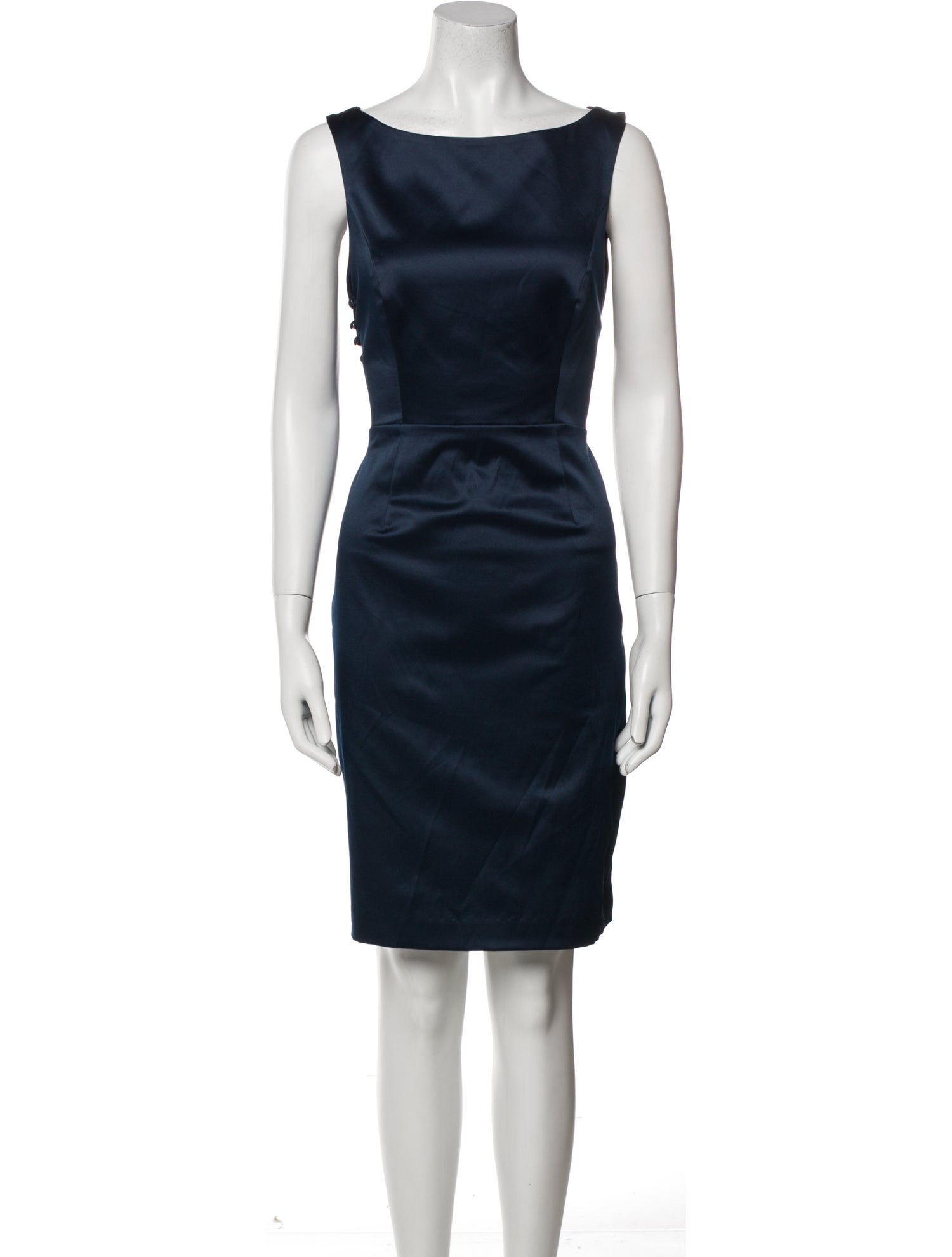 Black Halo Bateau Neckline Mini Dress