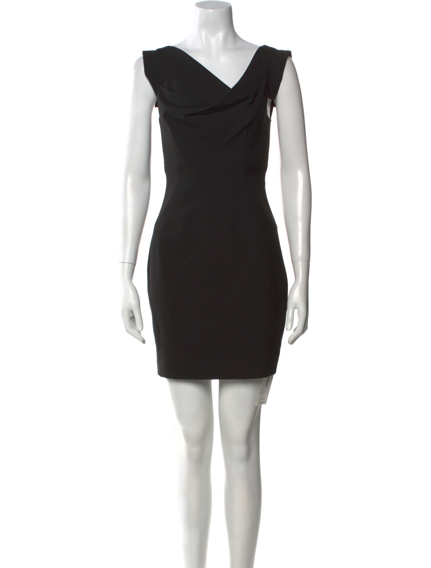 Black Halo Cowl Neck Mini Dress