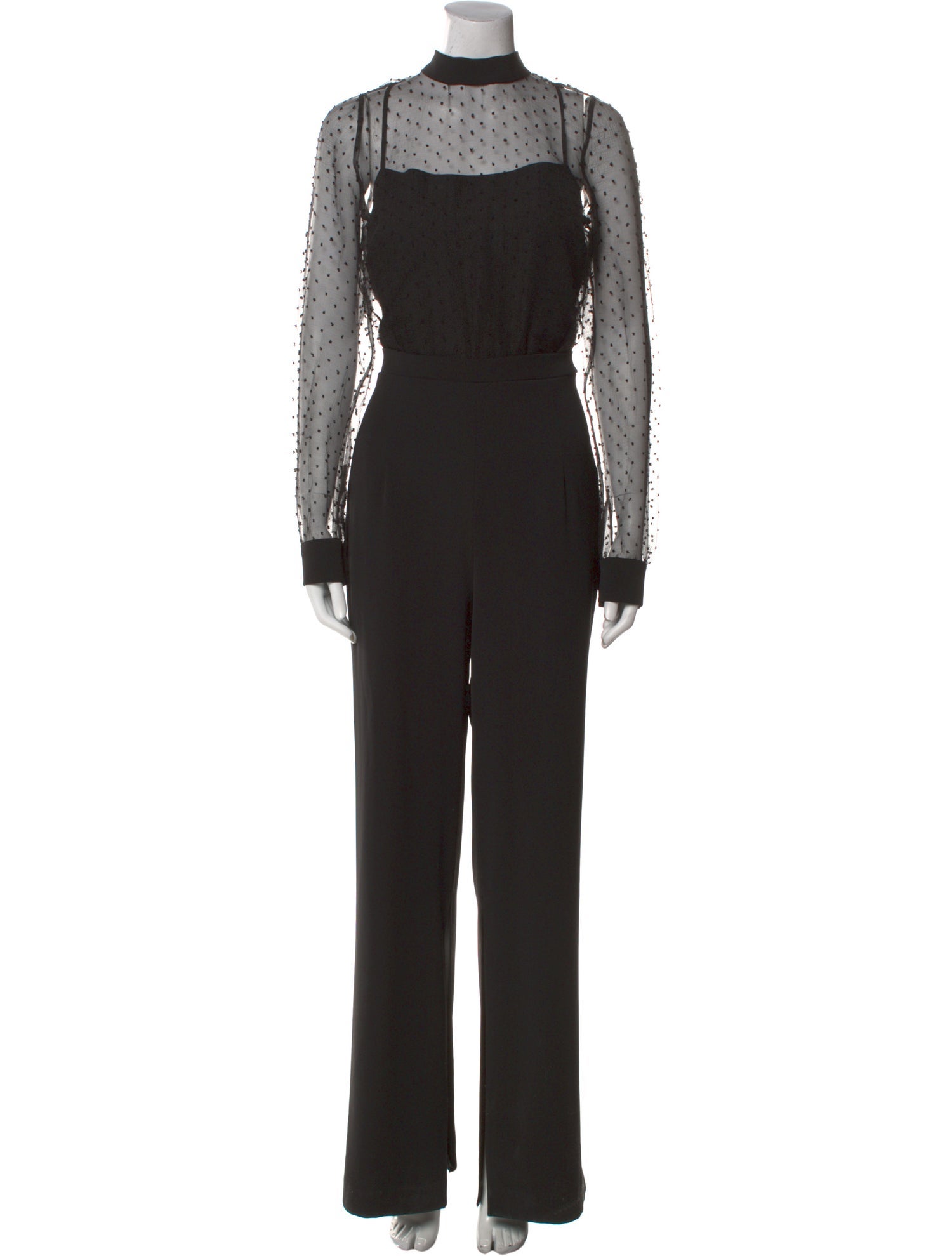 Black Halo Mock Neck Jumpsuit