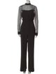 Black Halo Mock Neck Jumpsuit