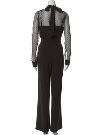 Black Halo Mock Neck Jumpsuit