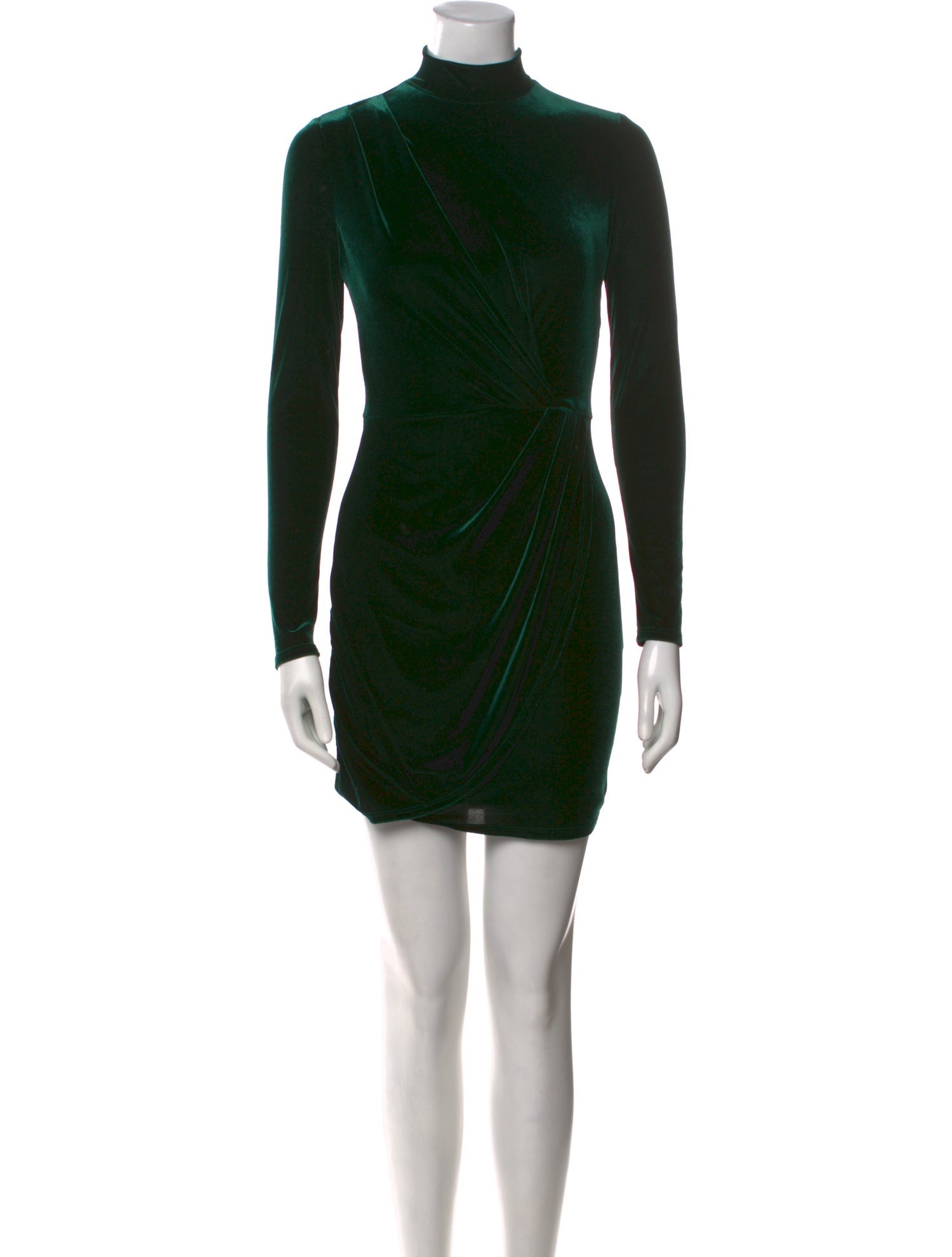 Black Halo Turtleneck Mini Dress