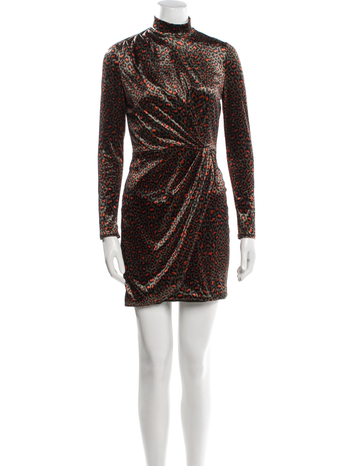 Black Halo Printed Mini Dress