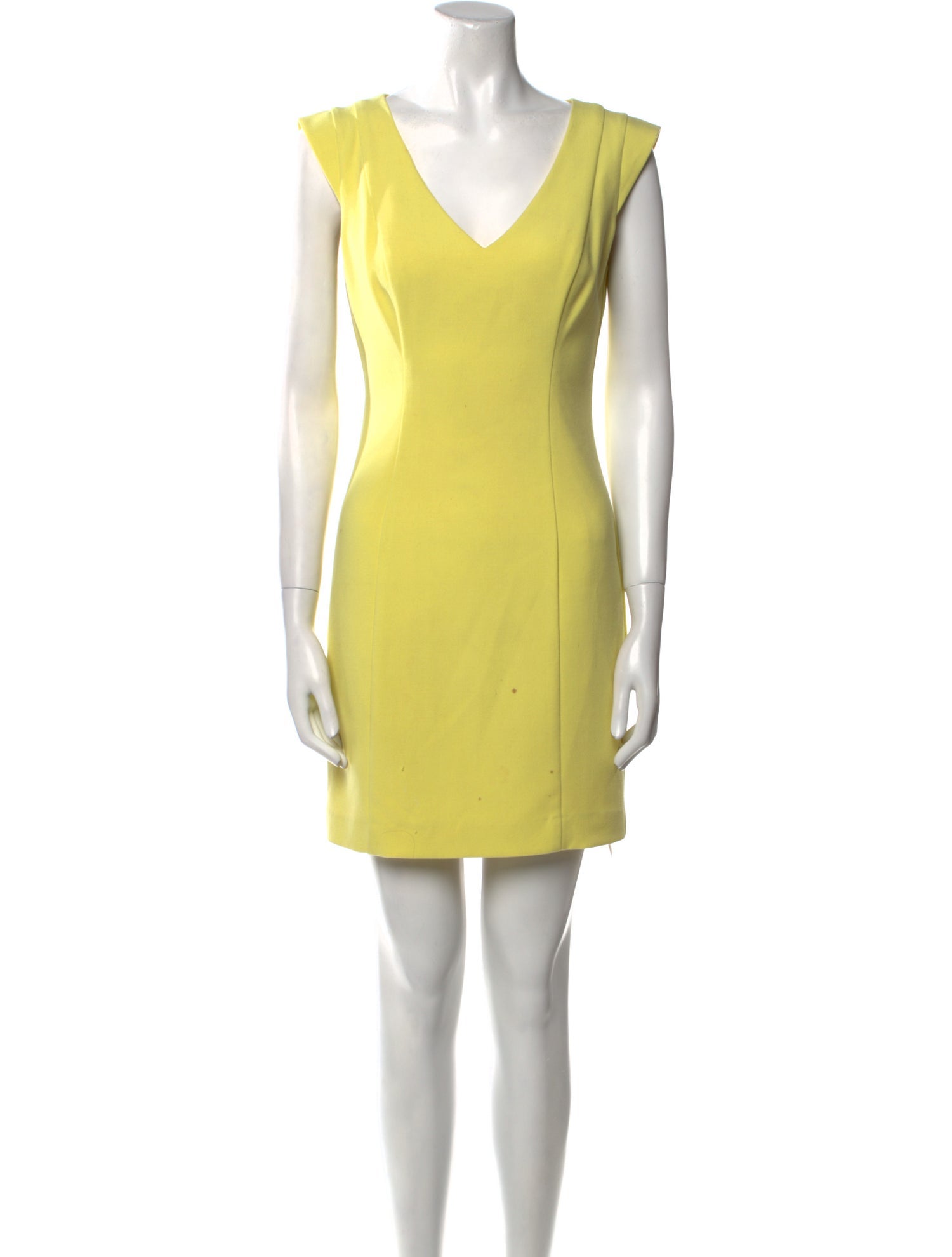 Black Halo V-Neck Mini Dress