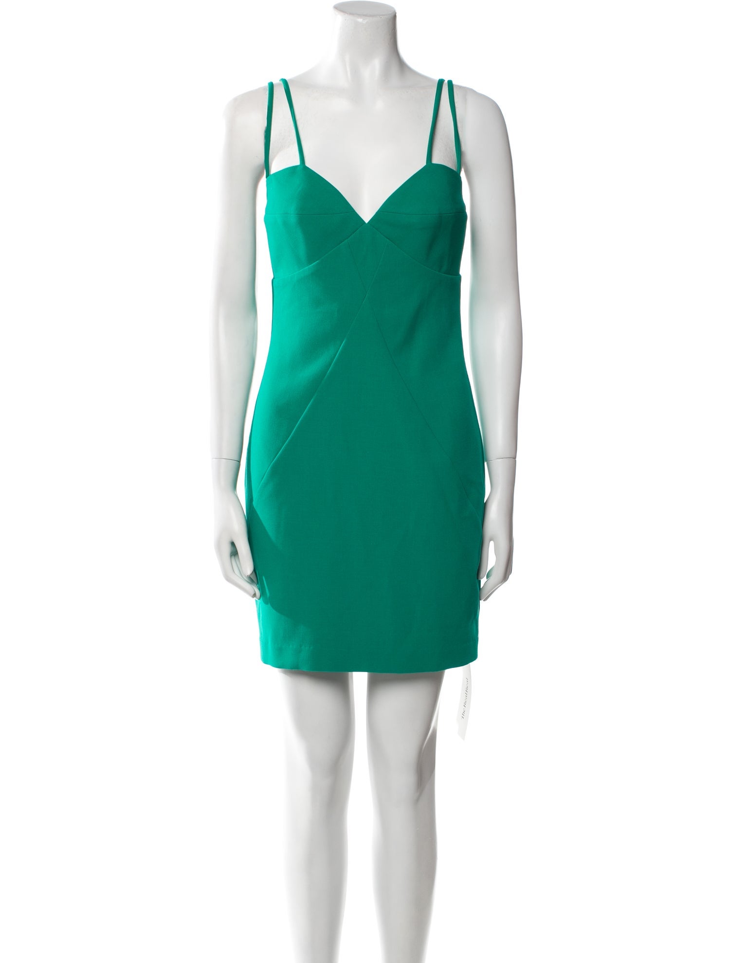 Black Halo V-Neck Mini Dress