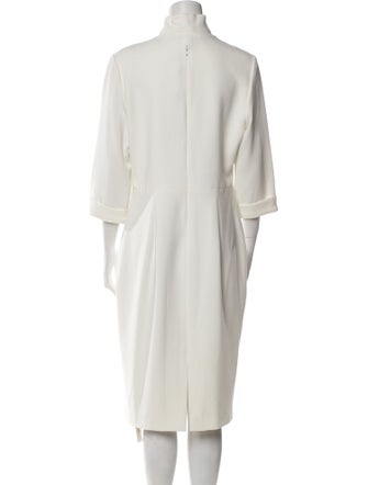 Black Halo V-Neck Midi Length Dress